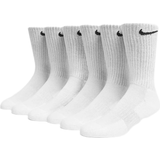 Women Clothing Nike Everyday Cushioned Training Crew Socks Unisex 6-pack - White/Black