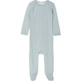Serendipity Baby Suit Stripe - Lake Blue/Offwhite