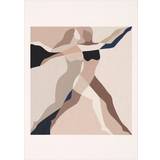 Beige Posters Paper Collective Two Dancers Poster 30x40cm