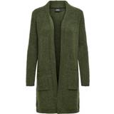 Only Women Cardigans Only Long Knitted Cardigan - Green/Khaki