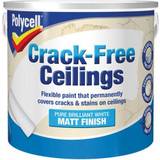 Ceiling Paints - White Polycell Crack-Free Ceiling Paint Pure Brilliant White 2.5L