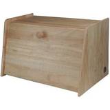 Apollo Housewares Rubberwood Drop Front Bread Box