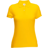 Women - Yellow Polo Shirts Fruit of the Loom Ladies 65/35 Polo Shirt - Sunflower
