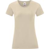 Beige - Women T-shirts & Tank Tops Fruit of the Loom Women's Iconic T-Shirt - Natural