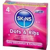 Condoms Skins Dots & Ribs 4-pack