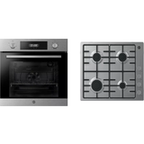 Single gas oven and hob Hoover PHC3B25CXHHW6LK3 Stainless Steel