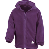 Waterproof Fleece Garments Result Kid's Reversible Storm Stuff Anti Pilling Fleece Waterproof Jacket - Purple