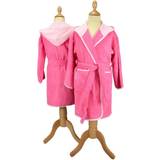 Girls Dressing Gowns Children's Clothing A&R Towels Kid's Hooded Bathrobe - Pink/Light Pink