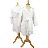 Cotton Dressing Gowns Children's Clothing A&R Towels Kid's Hooded Bathrobe - White