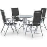 vidaXL 3070657 Patio Dining Set, 1 Table incl. 4 Chairs