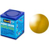 Gold Acrylic Paints Revell Aqua Color Messing Metallic 18ml