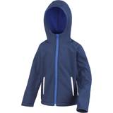 Blue Shell Outerwear Result Kid's Core Hooded Softshell Jacket - Navy/Royal