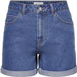 Only Women Shorts Only Vega Life Hw Mamma Shorts - Blue/Medium Blue Denim