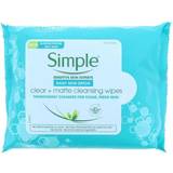Simple Facial Cleansing Simple Daily Skin Detox Clear + Matte Cleansing Wipes 25-pack