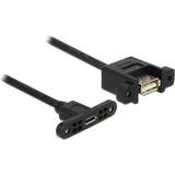 Female - Female - USB Cable Cables DeLock USB A-USB Micro B 2.0 F-F