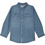 Blue Shirts Children's Clothing Levi's Vintage Wash Western Denim Shirt - Blue (9E6866-M28)