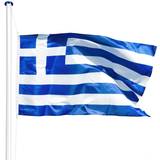 Tectake Flags & Accessories tectake Greece Flagpole 5.6m