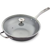 Tower Wok Pans Tower Titan with lid 32 cm