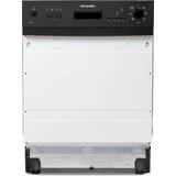 Electronic Rinse Aid Indicator - Semi Integrated Dishwashers Montpellier MDI655K Black