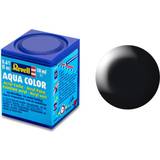 Black Acrylic Paints Revell Aqua Color Black Semi Gloss 18ml