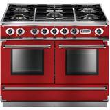 Dual Fuel Ovens Cookers Falcon Continental 1092 gas Red