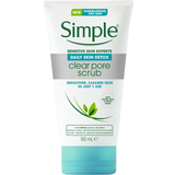 Alcohol Free Exfoliators & Face Scrubs Simple Daily Skin Detox Clear Pore Scrub 150ml