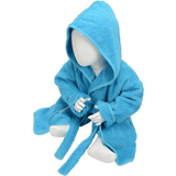 A&R Towels Baby/Toddler Babiezz Hooded Bathrobe - Aqua Blue