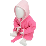 Babies Dressing Gowns Children's Clothing A&R Towels Baby/Toddler Babiezz Hooded Bathrobe - Pink/Light Pink