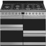 Smeg 110cm Gas Cookers Smeg SYD4110-1 Stainless Steel, Black