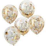 Ginger Ray Confetti Oh Baby Balloons 5-pack