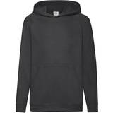 Lycra Children's Clothing Fruit of the Loom Kid's Lightweight Hooded Sweatshirt - Black