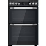 Freestanding cooker with induction hob Hotpoint HDM67V9HCB/U Black