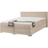 160cm Beds Beliani President Frame Bed 160x200cm