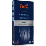Men Waxes Hair Crew Body Hair Removal Wax Strips 20-pack