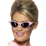 50's Accessories Fancy Dress Smiffys Flyaway Style Rock & Roll Sunglasses Pink