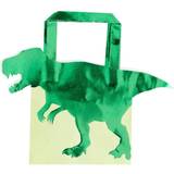 Ginger Ray Party Bags Dinosaur Green 5-pack