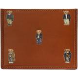 Polo Ralph Lauren Bear Leather Card Case - Tan