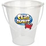 Plastic Sandbox Toys Yello Crab Bucket 28cm