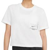 Nike Swoosh Short-Sleeve Top - White/Black