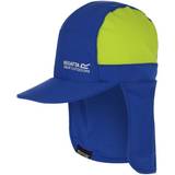 UV Hats Regatta Kid's Neck Protector Cap - Nautical Blue/Electric Lime
