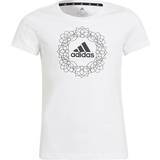 Adidas girl t shirt adidas Graphic T-Shirt - White/Black (GT1421)