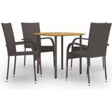 vidaXL 3072484 Patio Dining Set, 1 Table incl. 4 Chairs