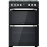 Gas Cookers Hotpoint HDM67G9C2CB/UK Black