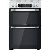 White gas cooker 60cm Hotpoint HDM67G9C2CW/UK White