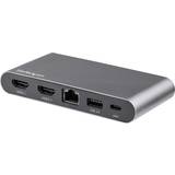 Usb c display port StarTech USB A-HDMI/RJ45/USB A/USB C Adapter