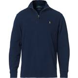 Knitted Sweaters Jumpers Polo Ralph Lauren Double Knit Jaquard Half Zip Sweater - Cruise Navy