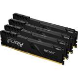 128 GB RAM Memory Kingston Fury Beast Black DDR4 3200MHz 4x32GB (KF432C16BBK4/128)
