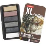 Crayons Derwent XL Charcoal Blocks Set of 6