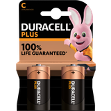 Alkaline - C (LR14) Batteries & Chargers Duracell C Plus 2-pack