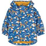 Fleece Lined Rain Jackets Children's Clothing Frugi Puddle Buster Coat - Rainbow Skies (RCA102RSA)